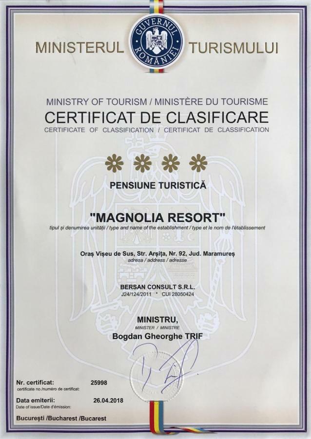 Magnolia Resort Chalets Vişeu de Sus Exteriér fotografie
